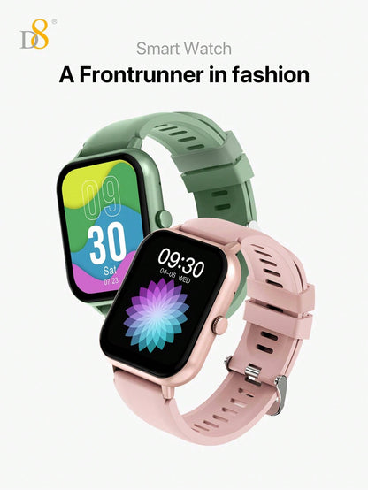 D8 Women's Smartwatch, 1.83" Touchscreen, Waterproof, 100+ Sports Modes