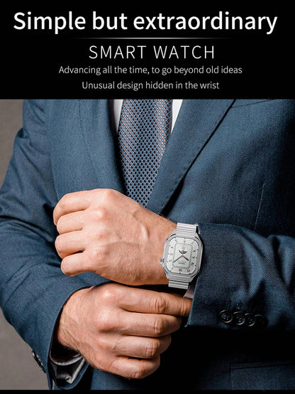 D8 Smart Watch for Men – Fitness Tracker, 100+ Sport Modes, Pedometer, Sleep Monitor, Music & Notifications