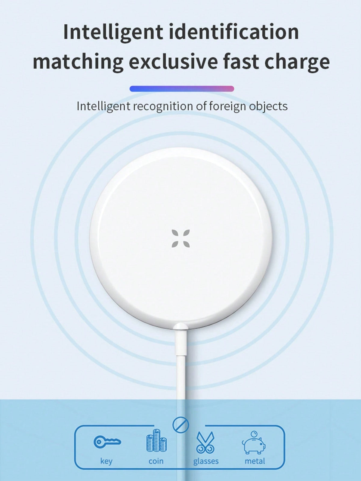 D8 15W Magnetic Wireless Charger – Fast Charging Pad for iPhone 15/14/13/12 Pro Series