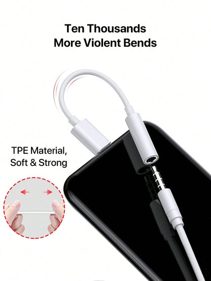 D8 USB-C to 3.5mm Audio Adapter – DAC Stereo + Mic Dongle for iPhone 16, Galaxy S23, iPad Pro