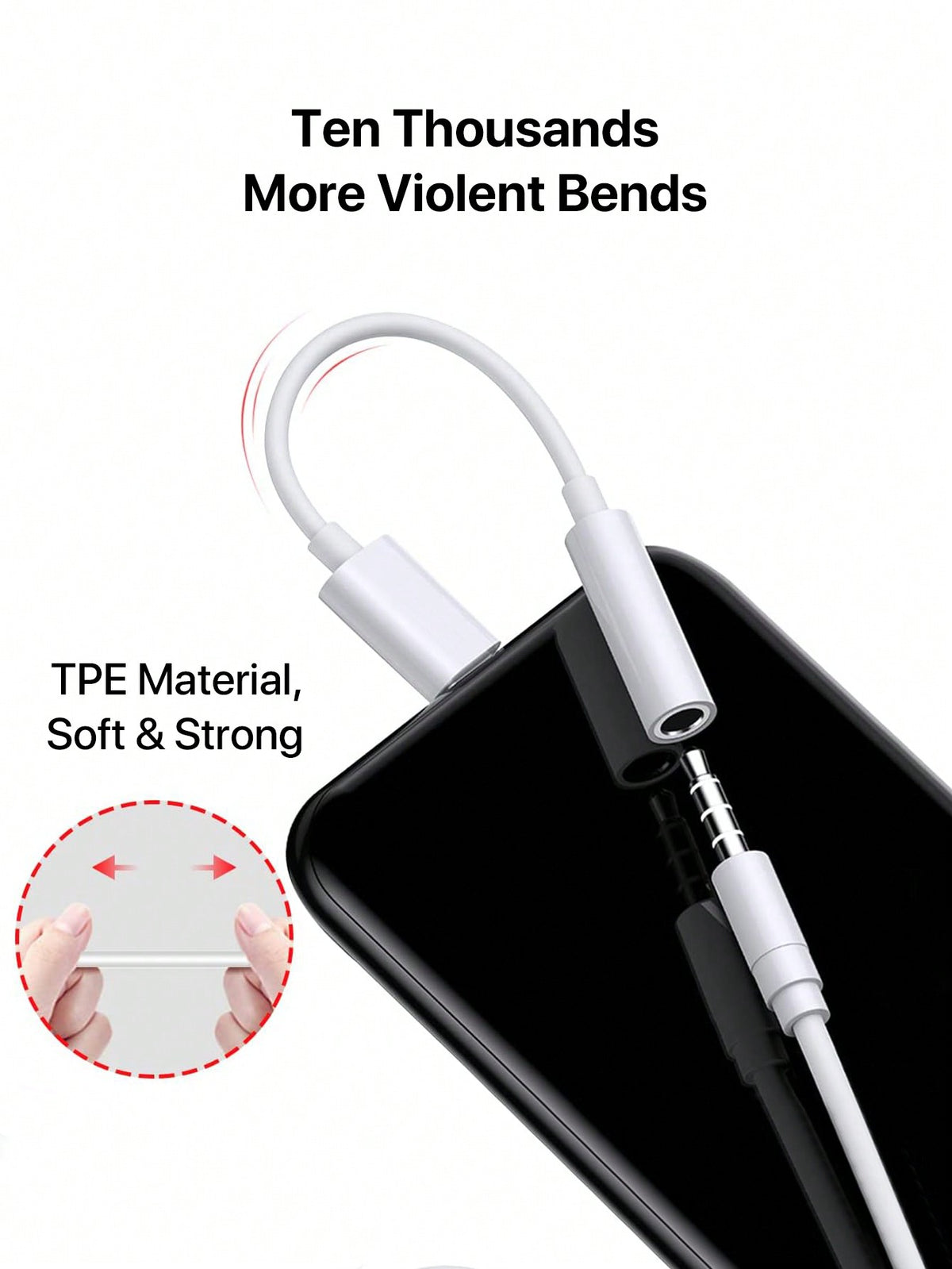 D8 USB-C to 3.5mm Audio Adapter – DAC Stereo + Mic Dongle for iPhone 16, Galaxy S23, iPad Pro