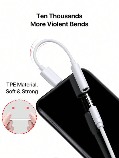 D8 USB-C to 3.5mm Audio Adapter – DAC Stereo + Mic Dongle for iPhone 16, Galaxy S23, iPad Pro