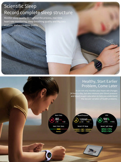 D8 Smart Watch – Heart Rate & Sleep Tracker, IP67 Waterproof, Full Touch, Activity Tracker for Android & iOS