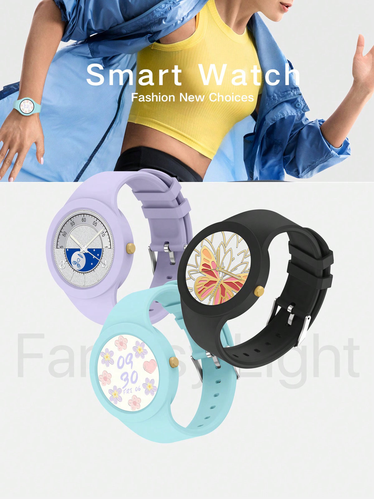 D8 Smart Watch – Heart Rate & Sleep Tracker, IP67 Waterproof, Full Touch, Activity Tracker for Android & iOS