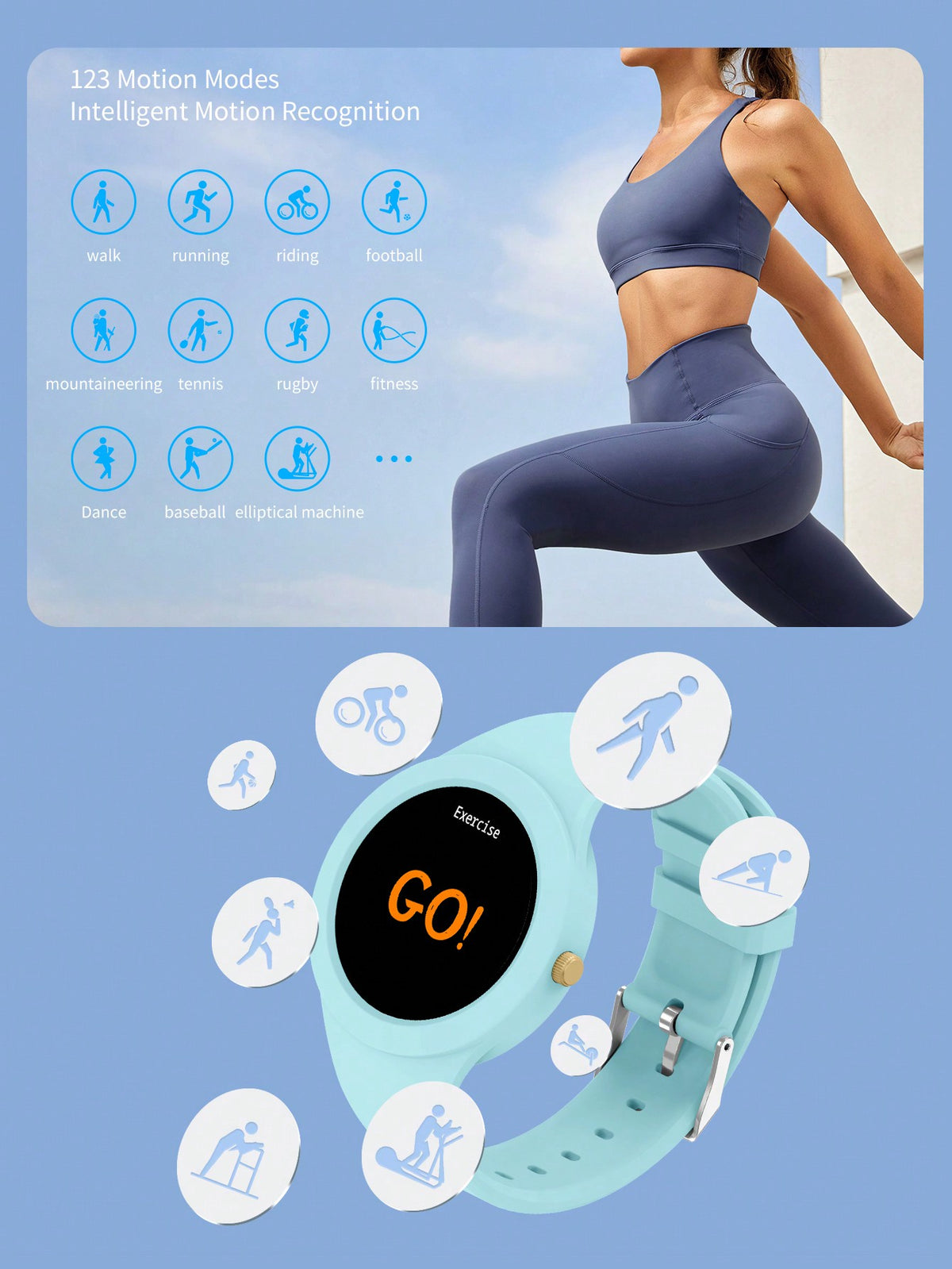 D8 Smart Watch – Heart Rate & Sleep Tracker, IP67 Waterproof, Full Touch, Activity Tracker for Android & iOS
