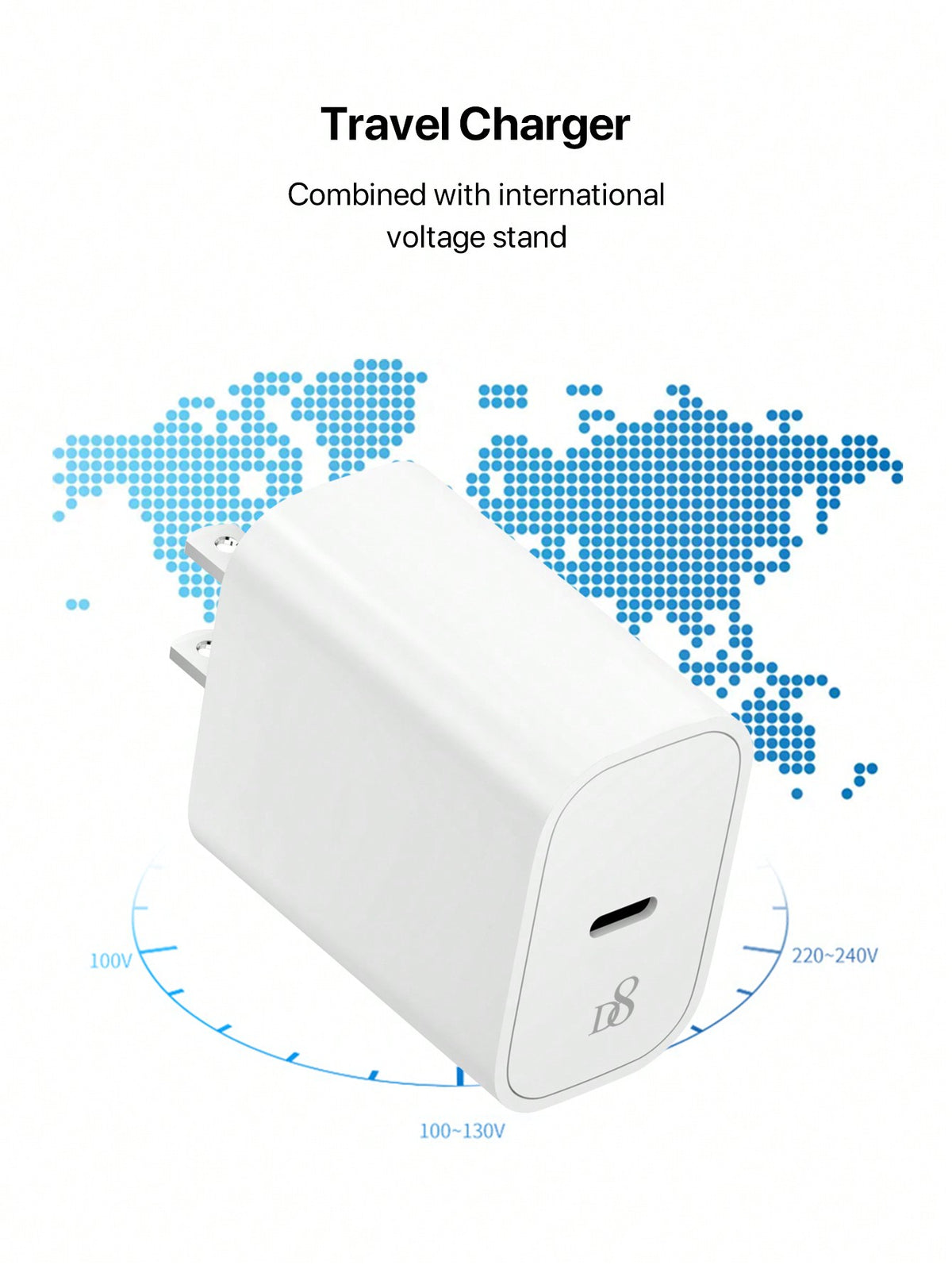 D8 20W PD USB-C Wall Charger 2-Pack 3.3ft Fast Charging Cable MFi Certified
