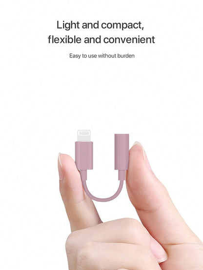 D8 MFi Lightning to 3.5mm Audio Adapter, HiFi DAC Stereo Mic Earphone Dongle