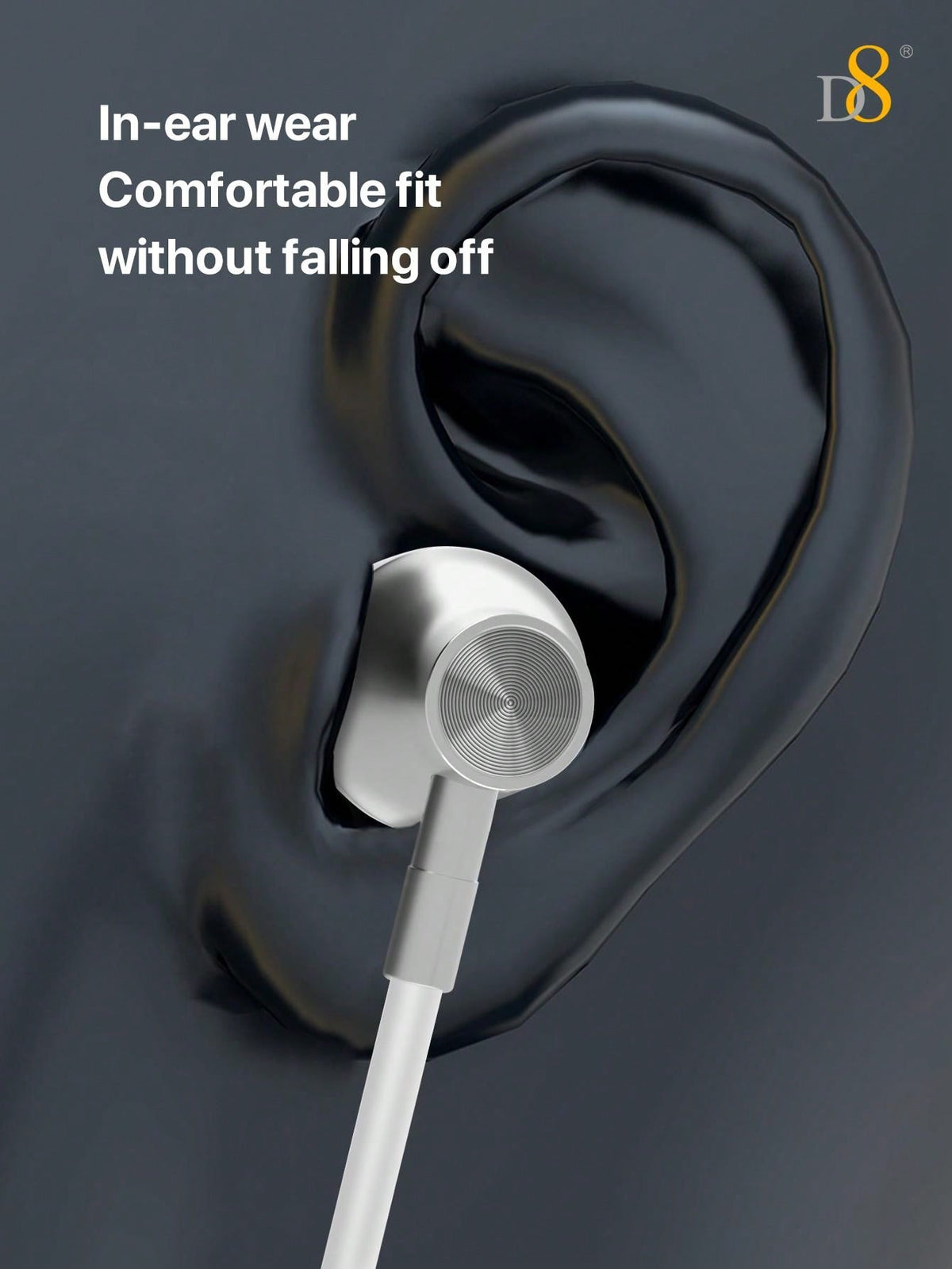 D8 MFi Certified Lightning Earbuds (2-Pack) – With Mic & Controller for iPhone