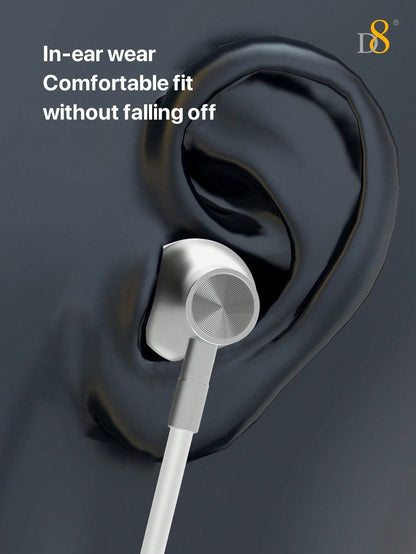 D8 MFi Certified Lightning Earbuds (2-Pack) – With Mic & Controller for iPhone