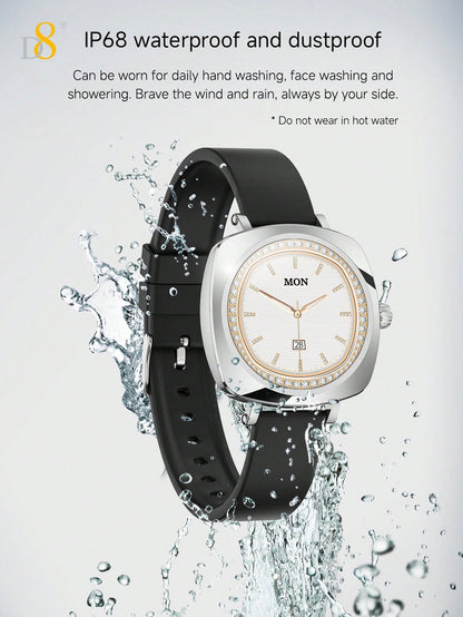 D8 Women's Smartwatch, 1.19", IP67 Waterproof, Calls, 100+ Sports Modes
