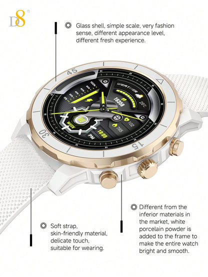Dynamic8 Smart Watch – All-Day Fitness Tracker, Waterproof Design, Sleep & Call Monitoring (Unisex)