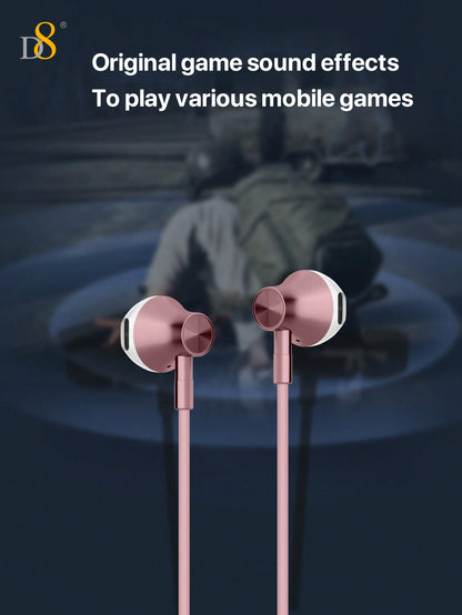 D8 Wired Lightning Headphones (2-Pack) – Mic, Remote, Noise-Isolating Earbuds for iPhone