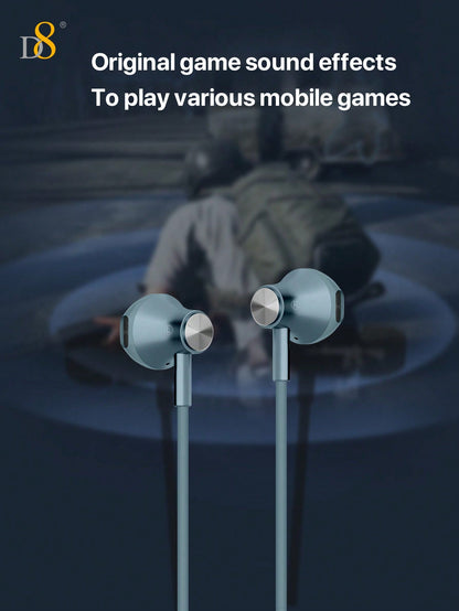 D8 USB-C In-Ear Earphones, Mic & Volume Control, for iPhone/Galaxy/iPad