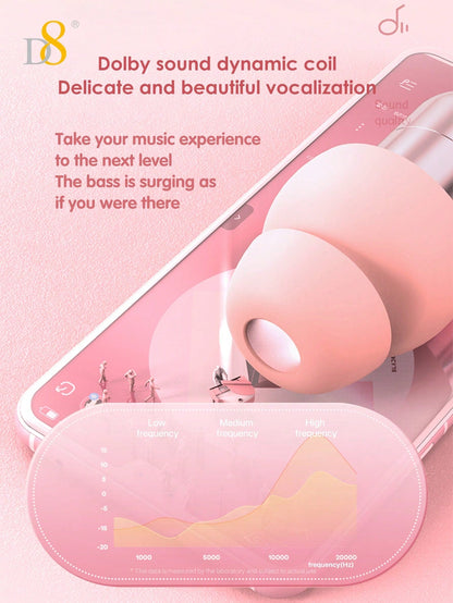 D8 USB-C Sleep Headphones – Noise-Isolating Wired Earbuds with Mic
