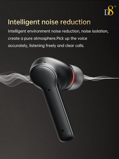 D8 Wireless Earbuds, LCD Touch, ANC & Transparency, BT 5.3, 40H Playtime