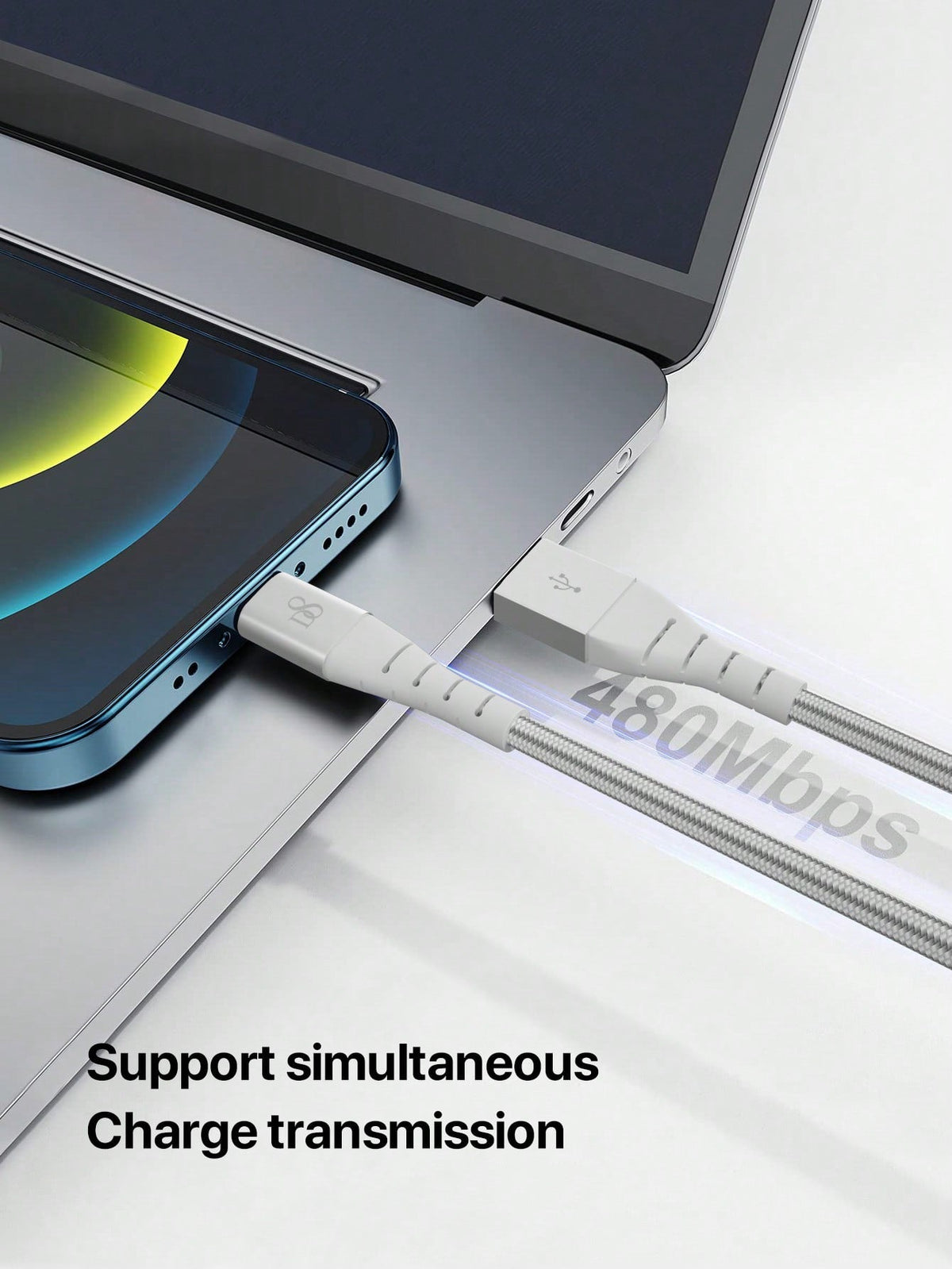 D8 Lightning Fast Charging Data Cable – High-Speed Charger for iPhone, iPad, and More