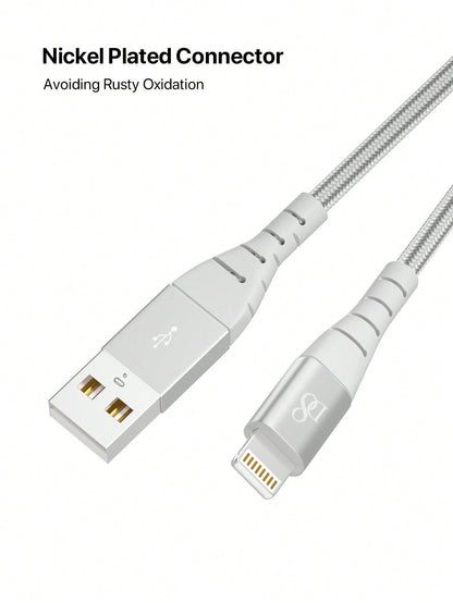 D8 Lightning Fast Charging Data Cable – High-Speed Charger for iPhone, iPad, and More