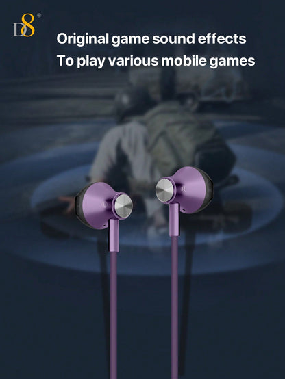 D8 USB-C Headphones, In-Ear, Mic & Volume Control, for iPhone/Galaxy/iPad