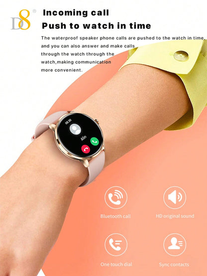 D8 Women's Smartwatch IP67 Waterproof Fitness Tracker 100+ Sports Modes