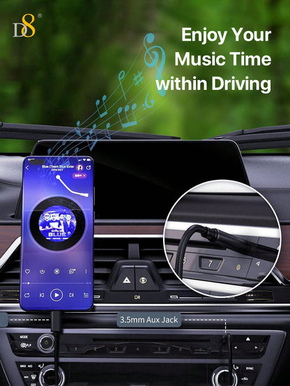 D8 USB-C to 3.5mm Aux Cable, 3.3FT, for iPhone/Galaxy/Pixel/iPad, Car Stereo