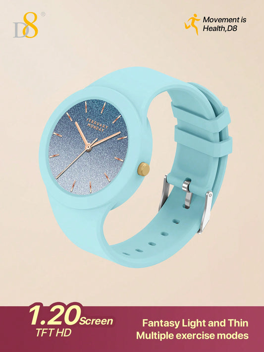 D8 Smart Watch – Heart Rate & Sleep Tracker, IP67 Waterproof, Full Touch, Activity Tracker for Android & iOS