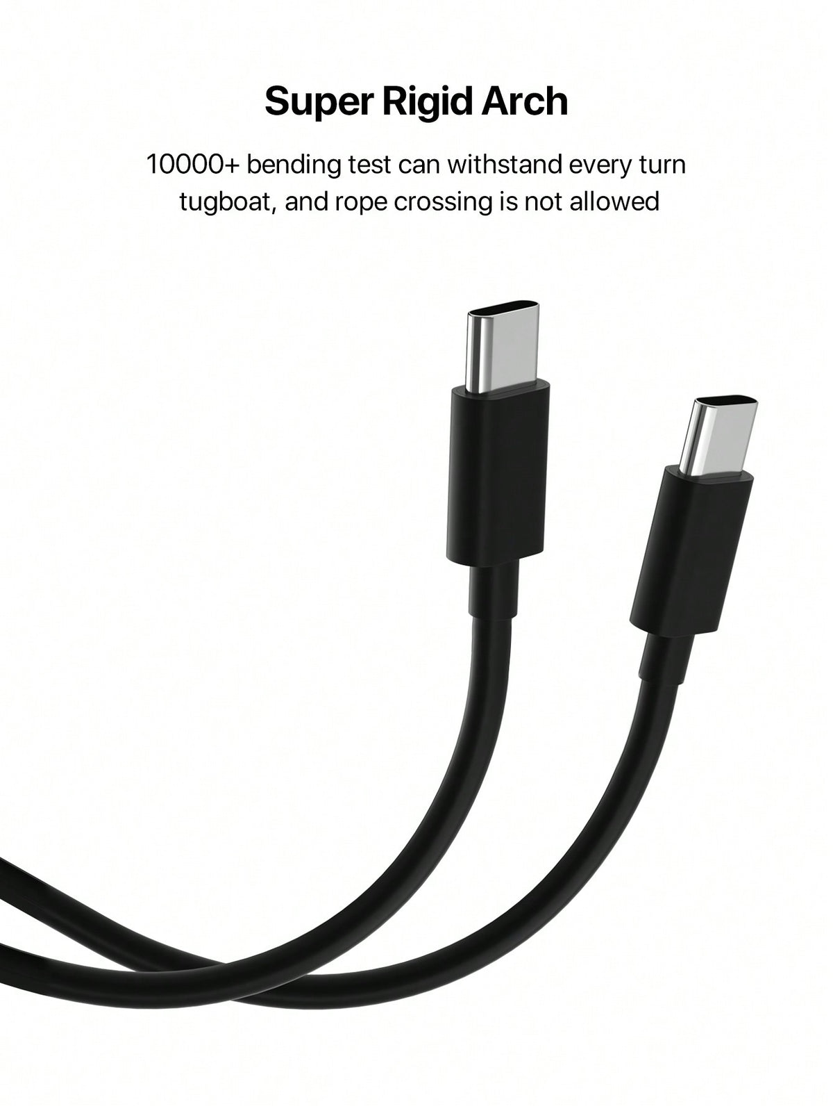 D8 USB-C to USB-C Cable – 2-Pack, 60W Fast Charging, 3.3ft Nylon Braided
