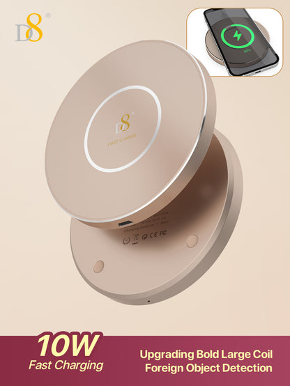 Dynamic8 3 in 1 Magnetic Wireless Charging Station (PWB-2117) - Glass & Aluminum