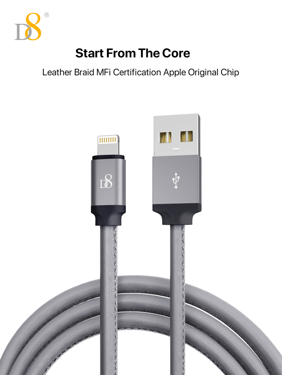 PU Wrapped Lightning Power & Sync Cable