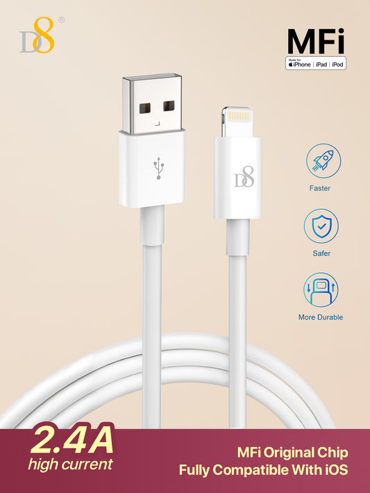 D8 MFi Lightning Power & Sync Cable