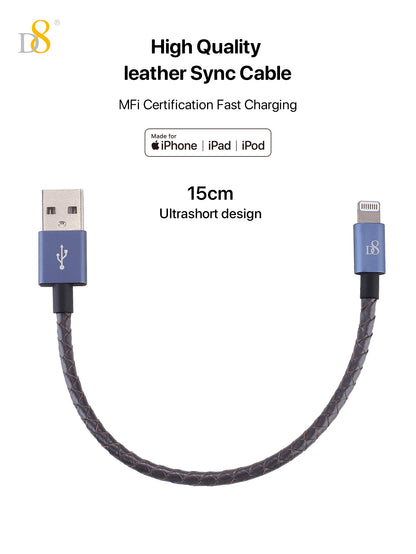 MFi Leather Fast Lightning to USB Cable
