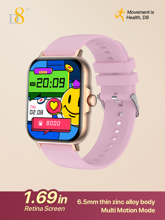 D8UP3 Smart Watch with Call Function, Health Monitoring, Sport Detection, Fitness Tracker for Men and Women, Compatible with iOS & Android