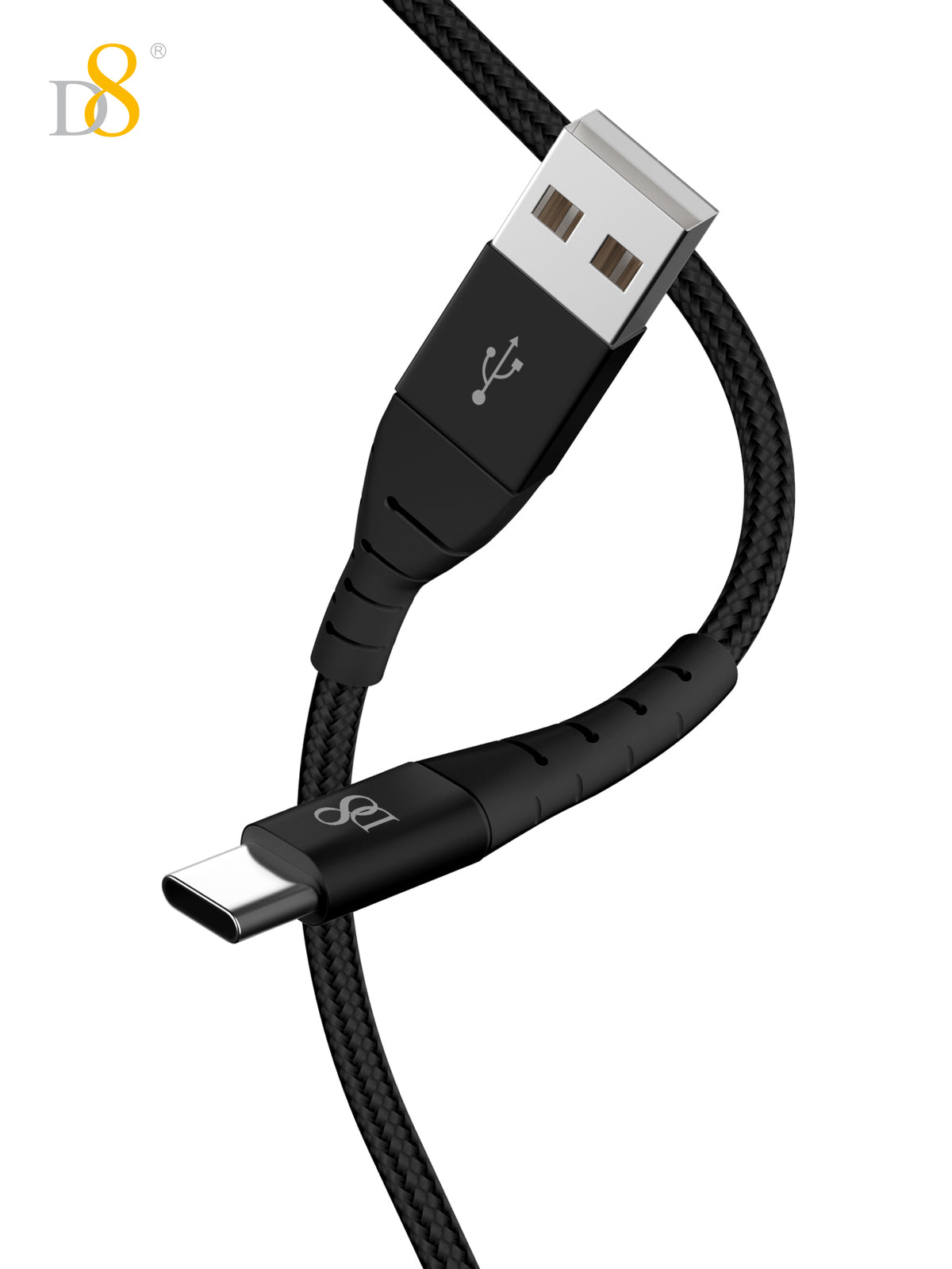Nylon Braided Type-C to USB Cable | Dynamic8