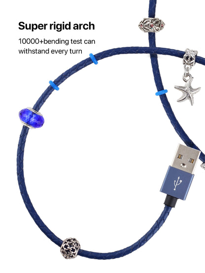Dynamic8 MFi Certified Leather Lightning Cable - 20W PD Fast Charge