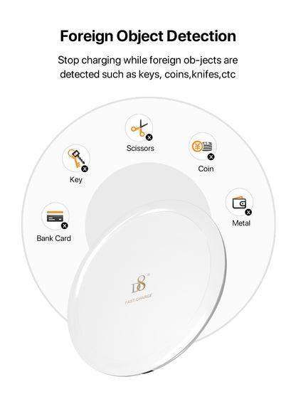 Wireless Fast Charger 7.5-10W PWB-2110 Plastic - Ceramic
