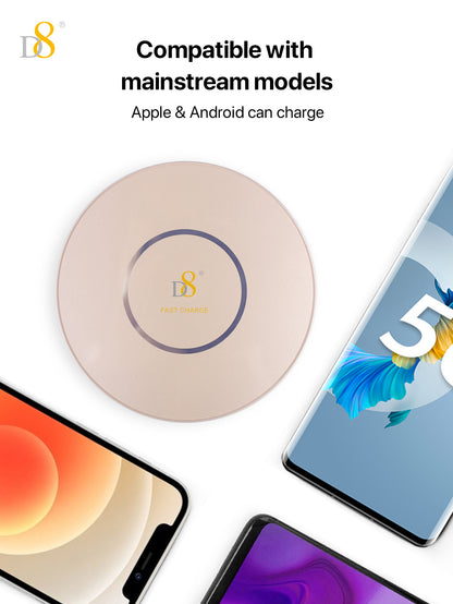 Dynamic8 3 in 1 Magnetic Wireless Charging Station (PWB-2117) - Glass & Aluminum