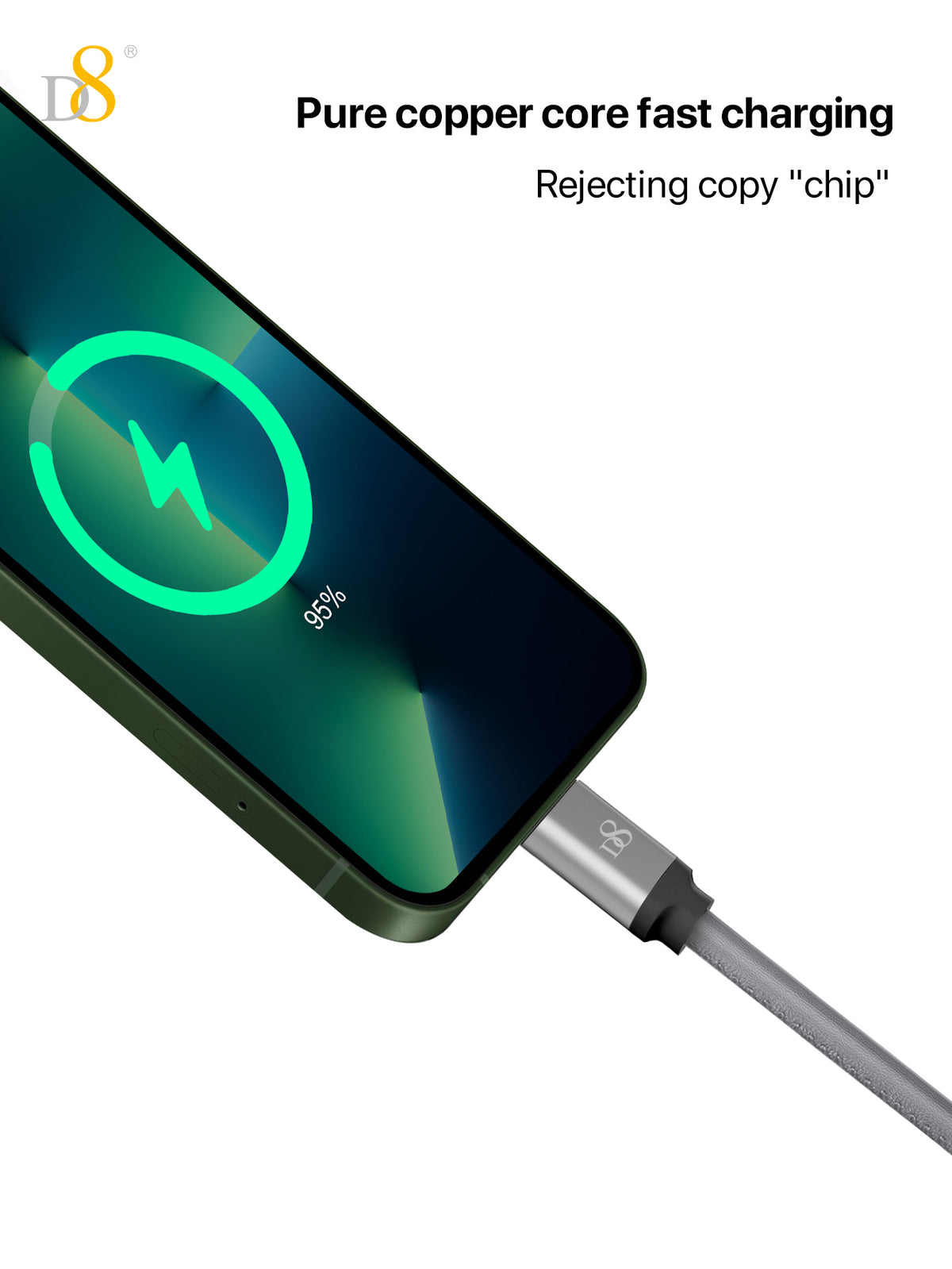 PU Wrapped Lightning Power & Sync Cable