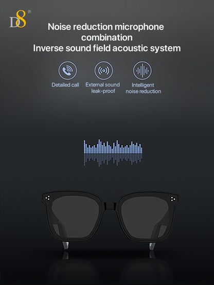D8 hand-applied diamonds Smart Wireless Glasses,(Music&Call) for Smart Devices ，for Men&Women，Connect Mobile Phones & Tablets，When you Cycling,play gaming,enjoy music or call, Holiday Gift Valentine's Day Gift Christmas Gifts,Must-Haves For Autumn