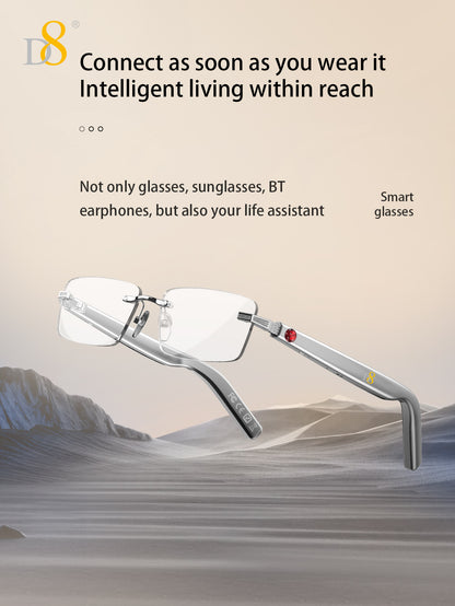 D8 Smart Bluetooth Glasses – Women’s Photochromic Blue Light Office Reading Glasses