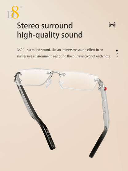 D8 Smart Bluetooth Glasses – Women’s Photochromic Blue Light Office Reading Glasses