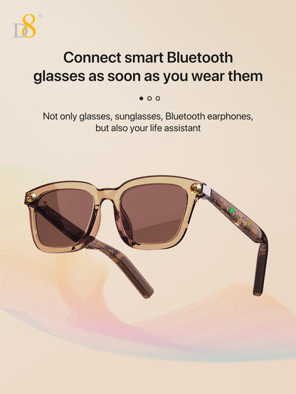 D8 Smart Bluetooth Glasses – Anti-Blue Light UV400 Wireless Audio Eyewear