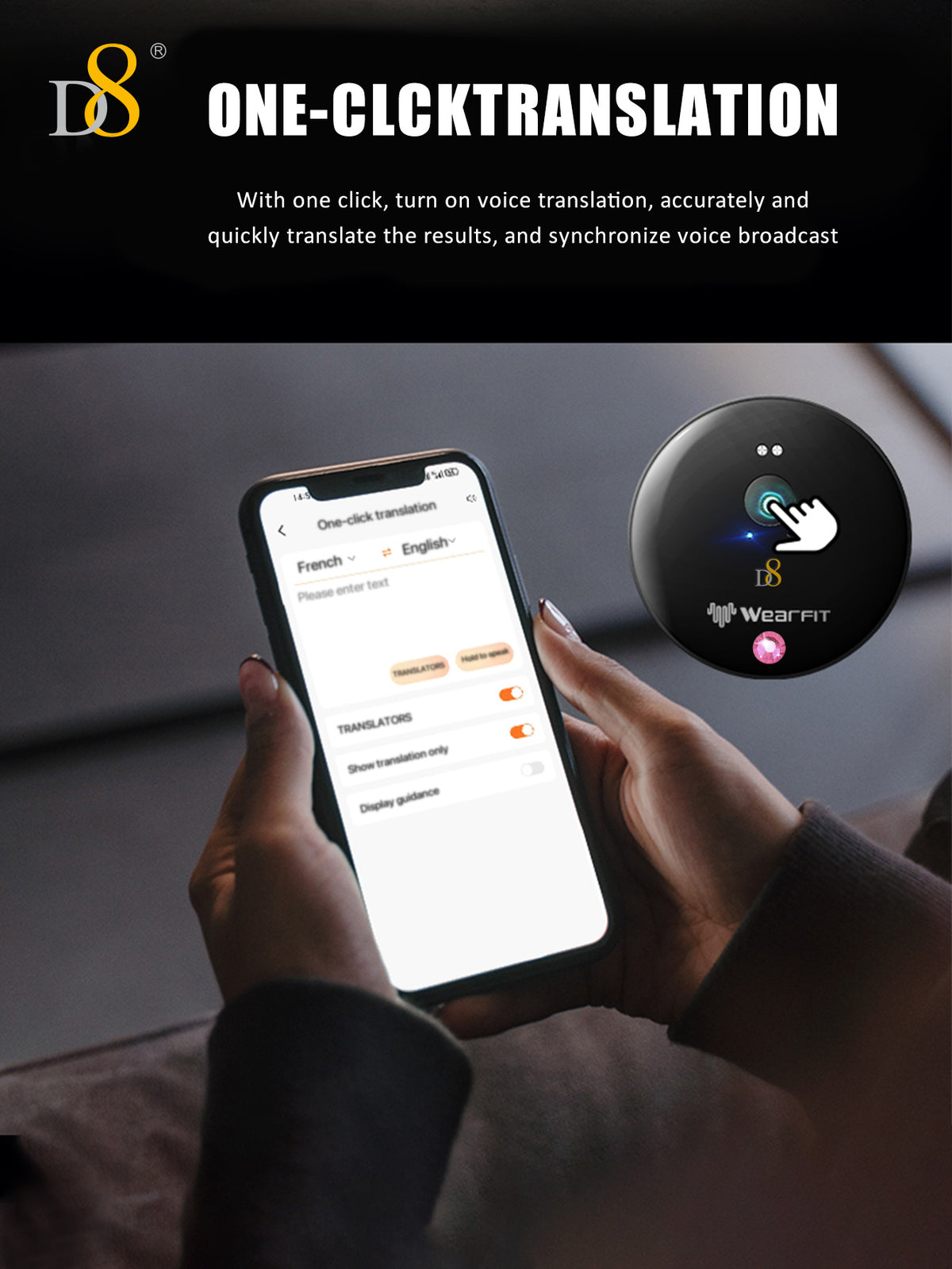 D8 AI Translator Recorder – Real-Time Translation & Voice Recording