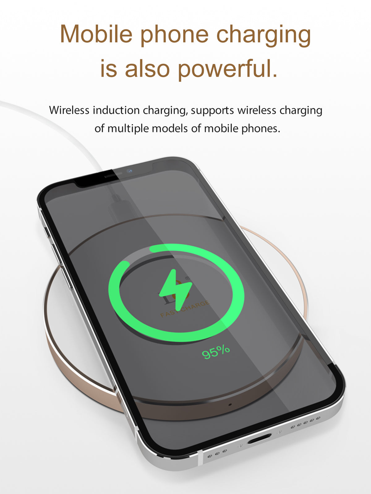 Wireless Charging Coffee Mug - 55℃ Thermostatic, Aluminum | Mobile Accessories