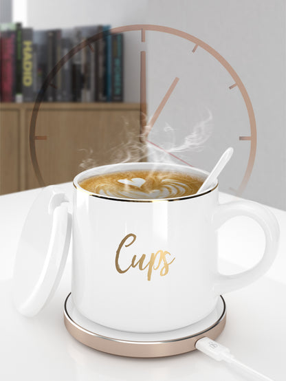 Wireless Charging Coffee Mug - 55℃ Thermostatic, Aluminum | Mobile Accessories