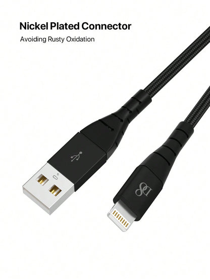 
Apple MFi certified Dynamic8 USB-A to Lightning cable for iPhone, 3.3ft premium nylon
