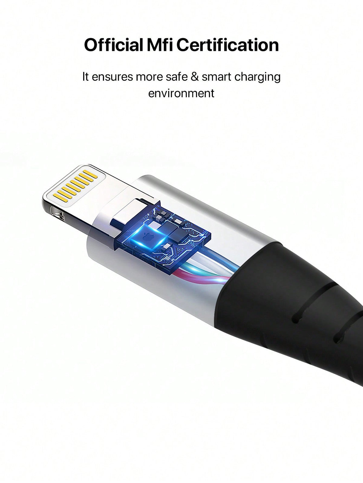 
Dynamic8 MFi certified iPhone charger cable, 3.3ft premium nylon USB-A to Lightning

