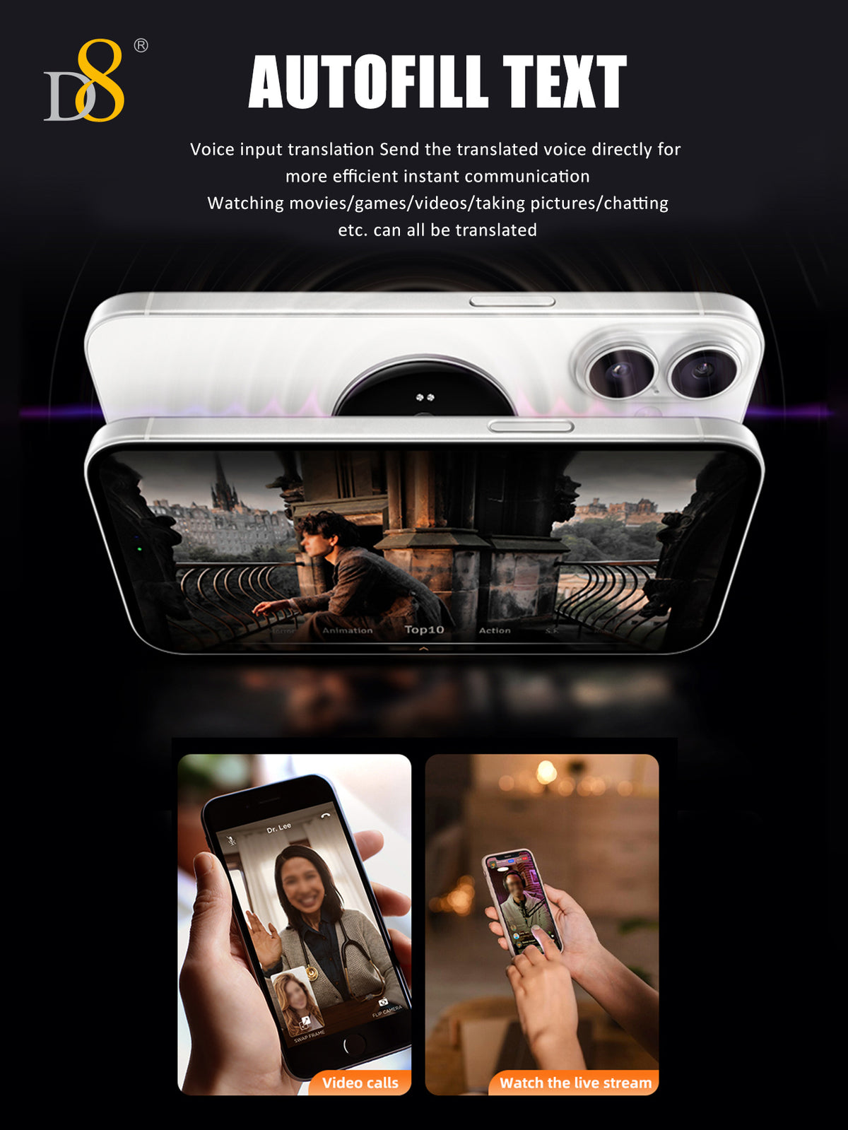 D8 AI Translator Recorder – Real-Time Translation & Voice Recording